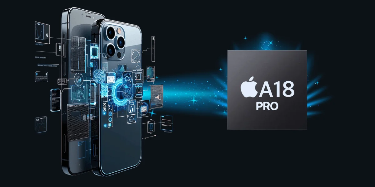 A18 Pro chip architecture diagram